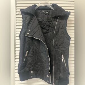 Yag Couture Black Sleeveless JACKET Size L